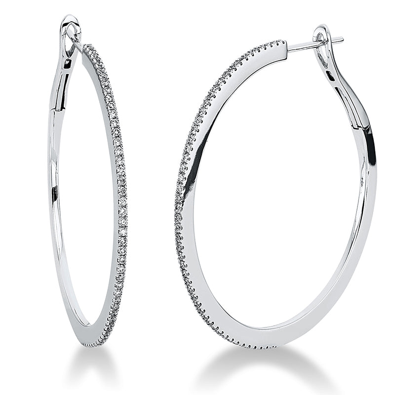 Hoop Earrings 18kt WG