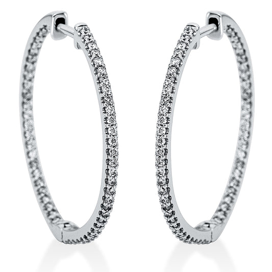 Hoop Earrings 18kt WG