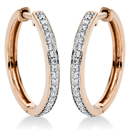 Hoop earrings 18 kt gold