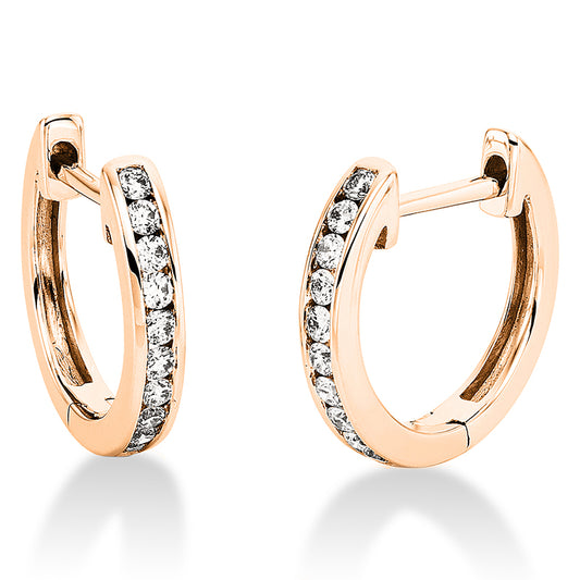 Hoop earrings 18 kt gold