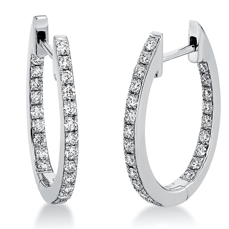 Hoop Earrings 18kt WG