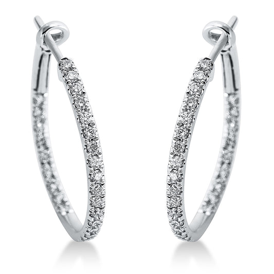 Hoop Earrings 18kt WG