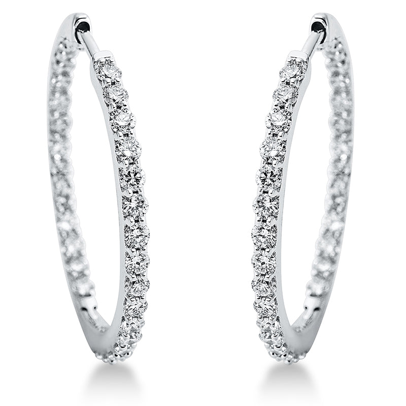 Hoop Earrings 18kt WG