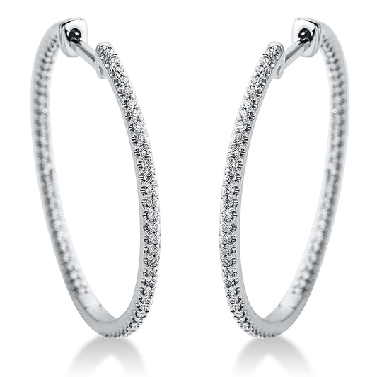 Hoop Earrings 18kt WG