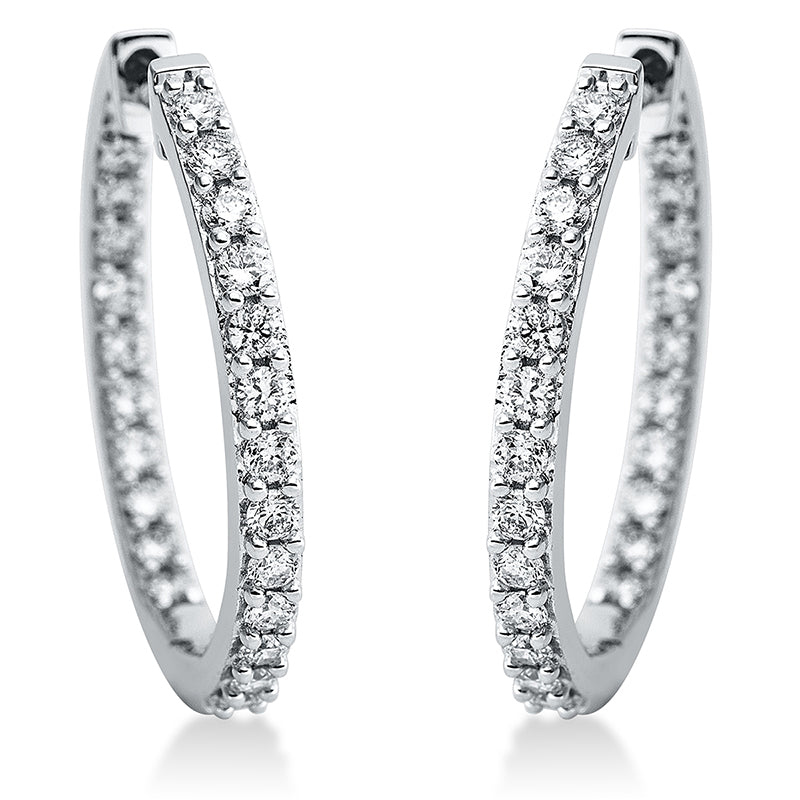 Hoop Earrings 18kt WG