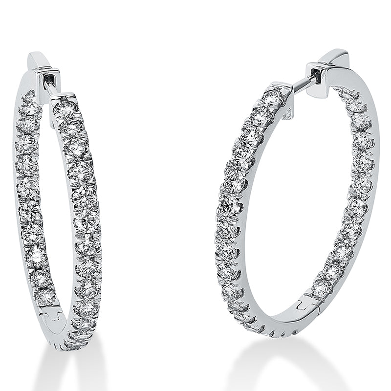 Hoop Earrings 18kt WG