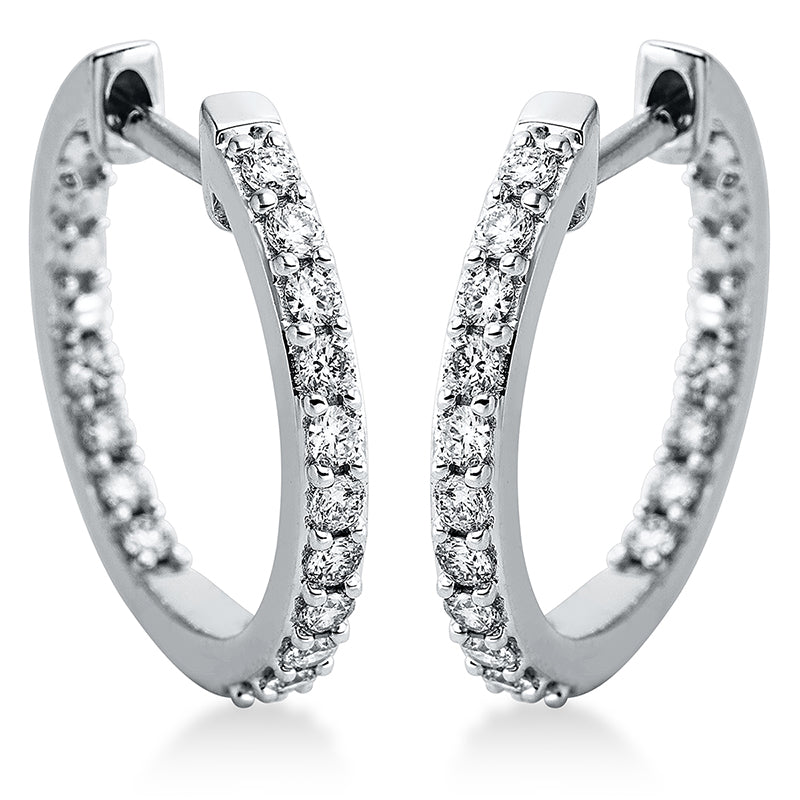 Hoop Earrings 18kt WG