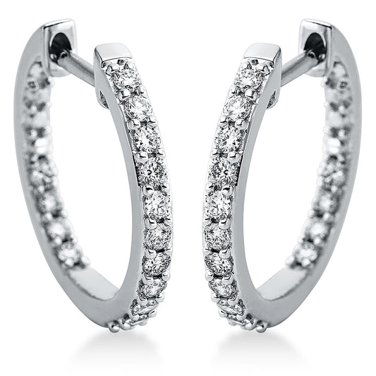 Hoop Earrings 18kt WG