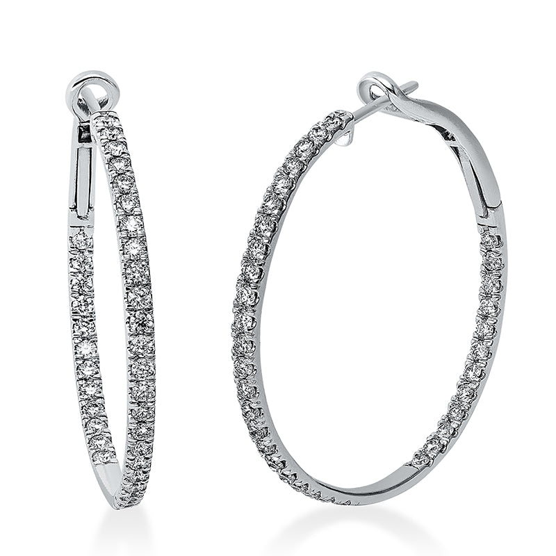 Hoop Earrings 18kt WG