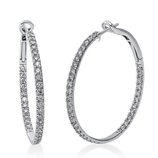 Hoop Earrings 18kt WG