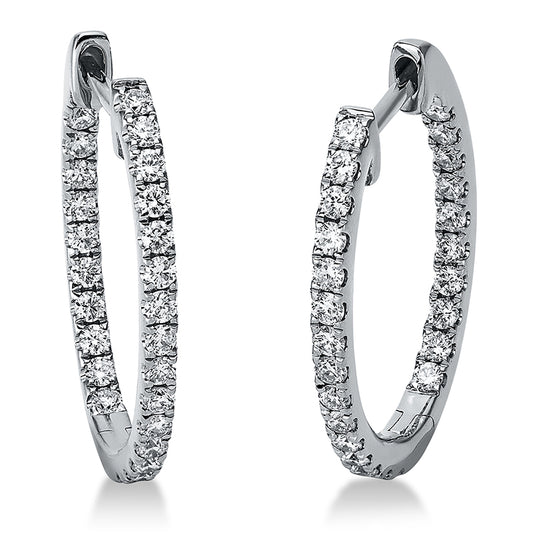 Hoop Earrings 18kt WG