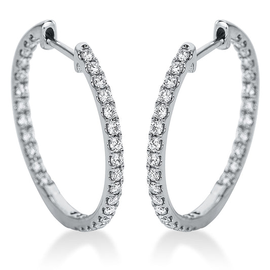 Hoop Earrings 18kt WG