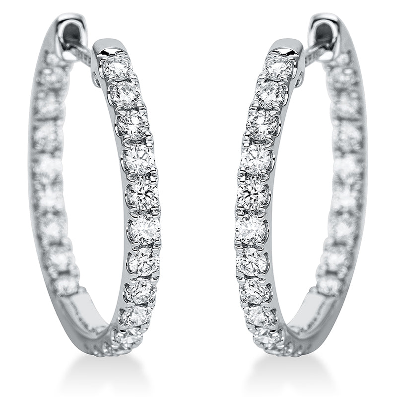 Hoop Earrings 18kt WG