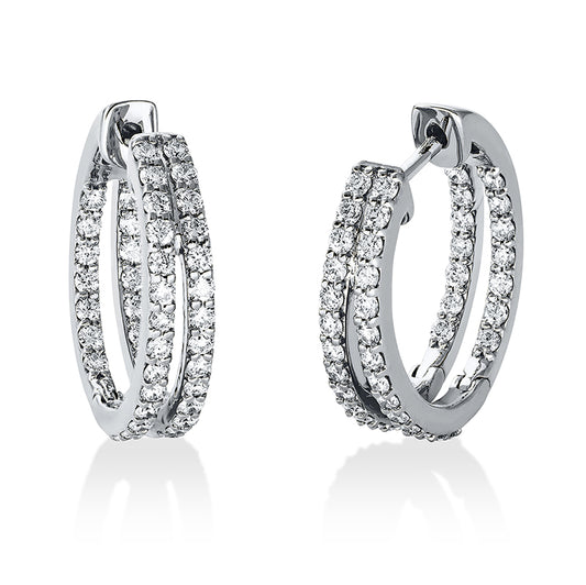 Hoop Earrings 18kt WG