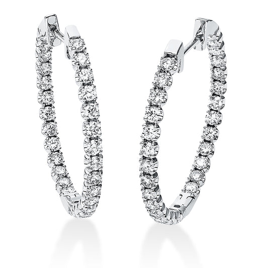 Hoop Earrings 18kt WG