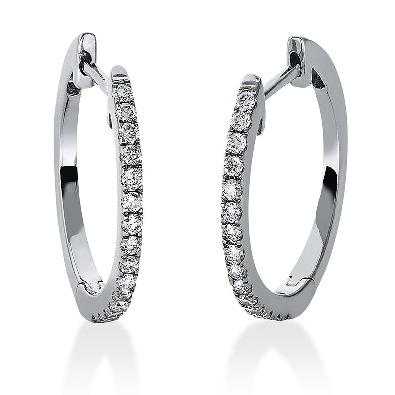 Hoop Earrings 18kt WG