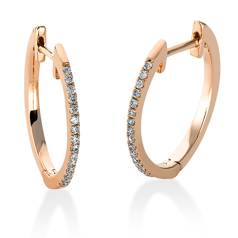 Hoop earrings 18 kt gold