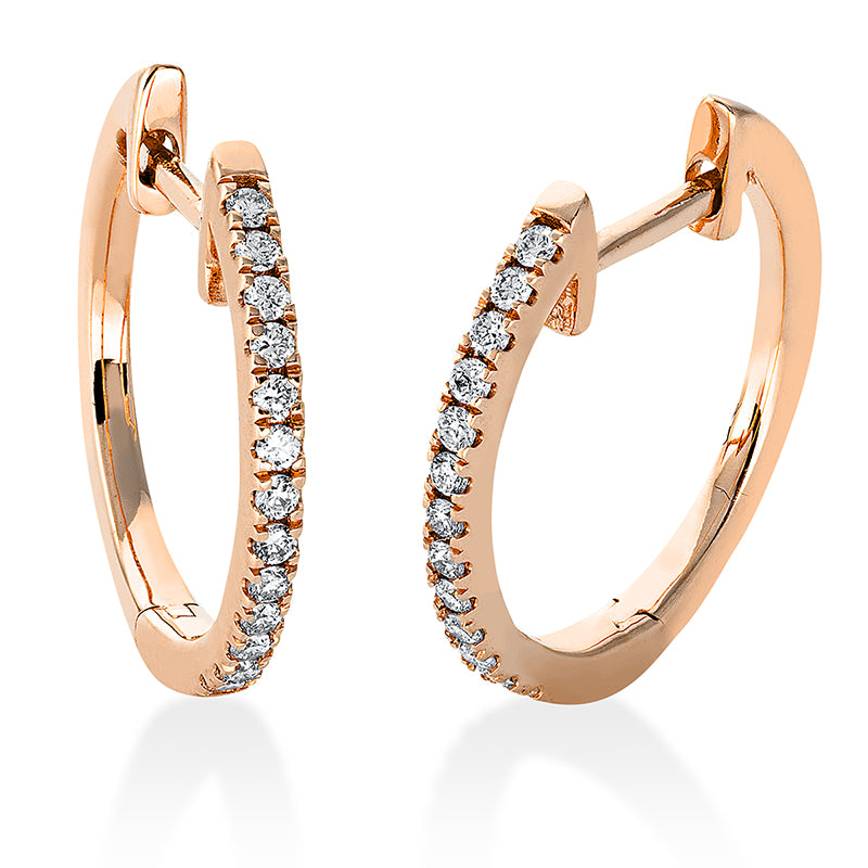 Hoop earrings 18 kt gold