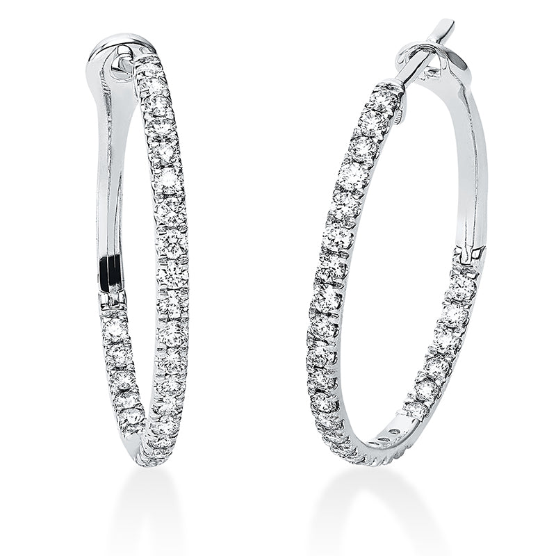 Hoop Earrings 18kt WG