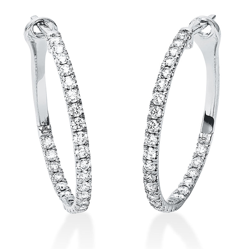 Hoop Earrings 18kt WG