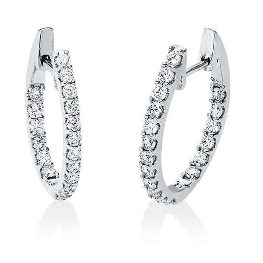 Hoop Earrings 18kt WG