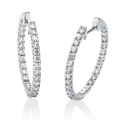 Hoop Earrings 18kt WG