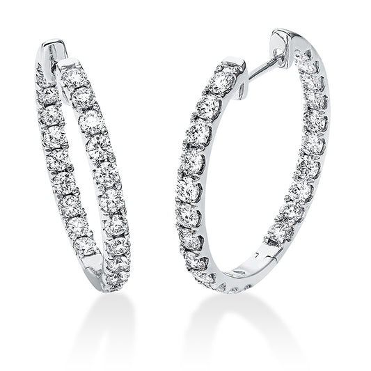 Hoop Earrings 18kt WG