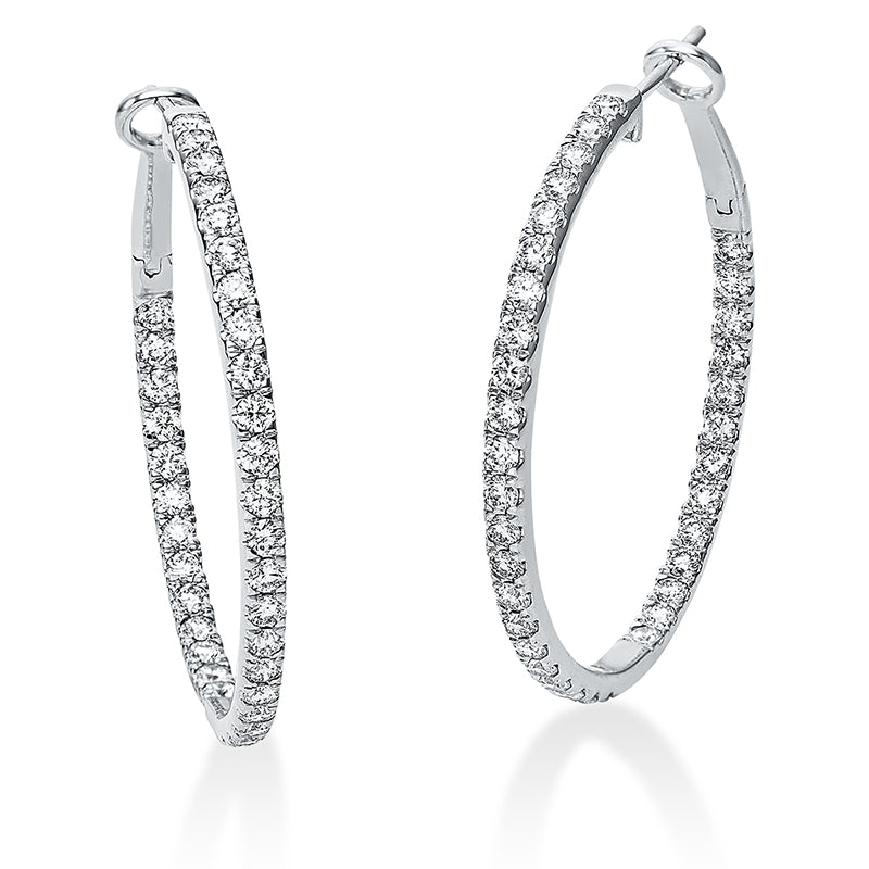 Hoop Earrings 18kt WG