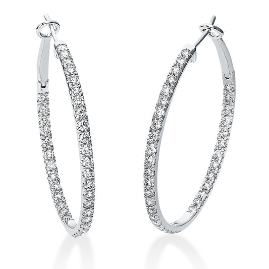 Hoop Earrings 18kt WG