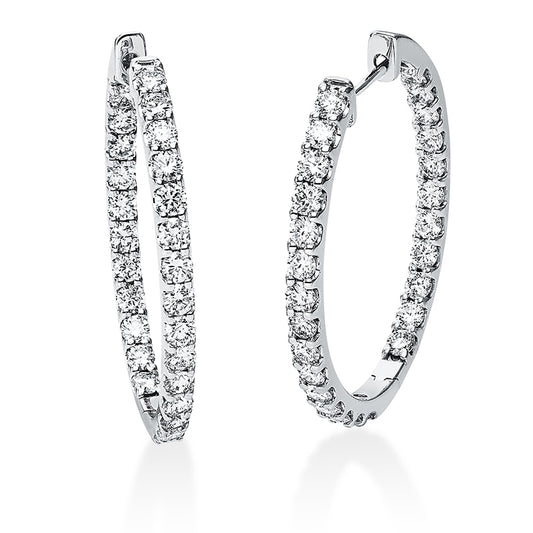 Hoop Earrings 18kt WG