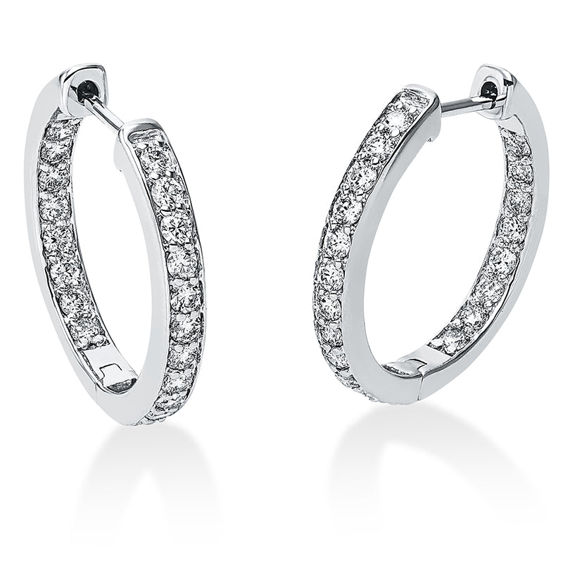 Hoop Earrings 18kt WG