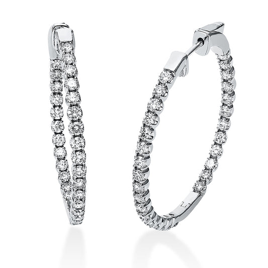 Hoop Earrings 18kt WG