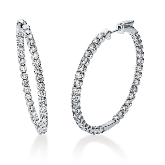 Hoop Earrings 18kt WG