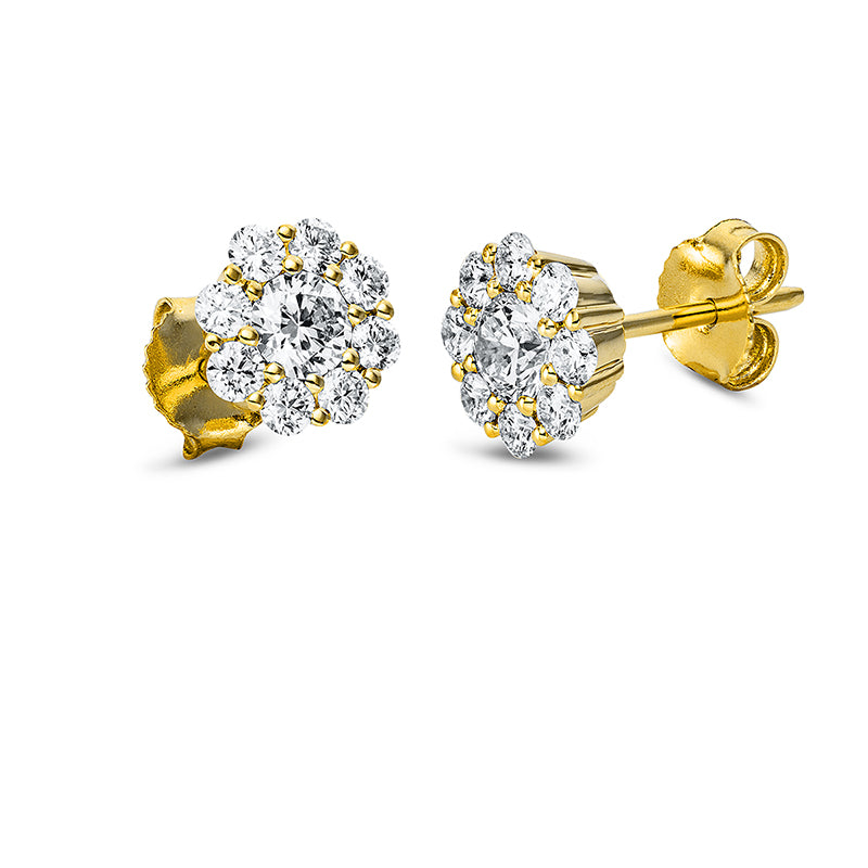 Ear studs 18 kt gold