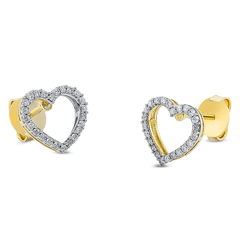 Earrings 18 kt GG heart