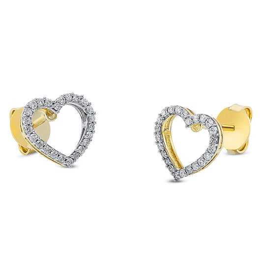 Earrings 18 kt GG heart