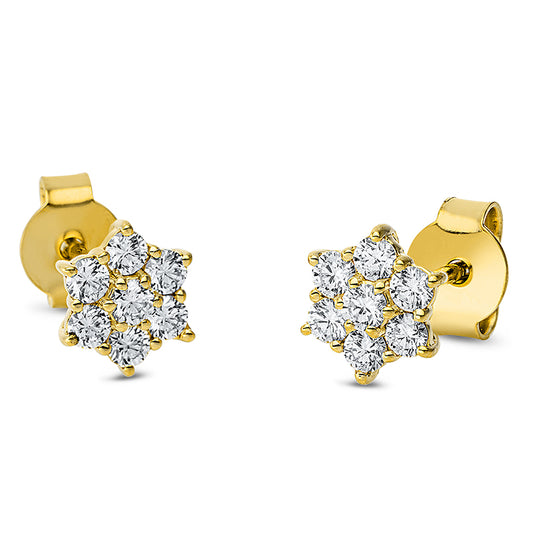 Ear studs 18 kt gold