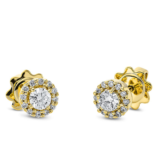 Ear studs 18 kt gold