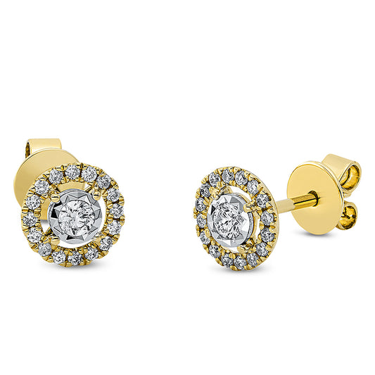 Ear studs 18 kt GG+WG