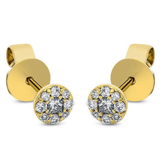 Ear studs 18 kt gold