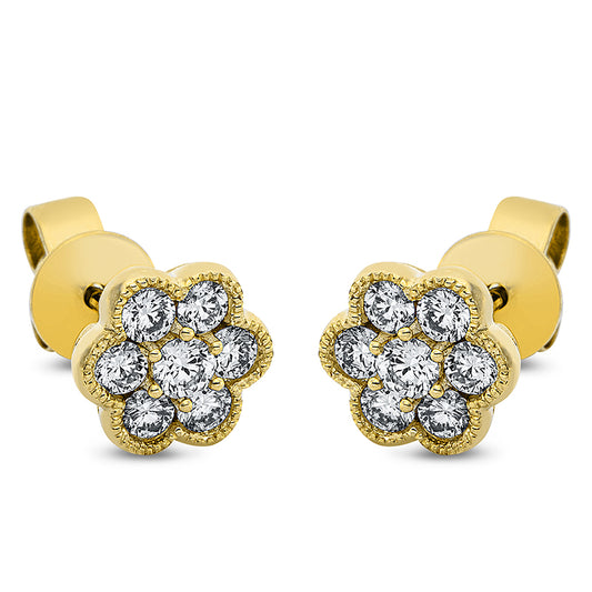 Ear studs 18 kt gold