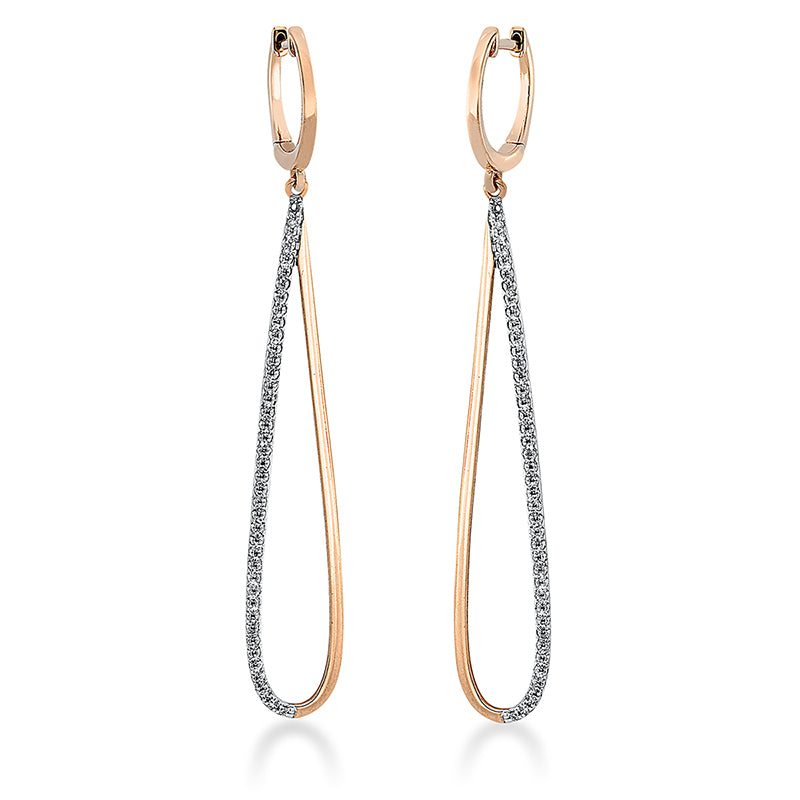 Earrings 14 kt rose gold