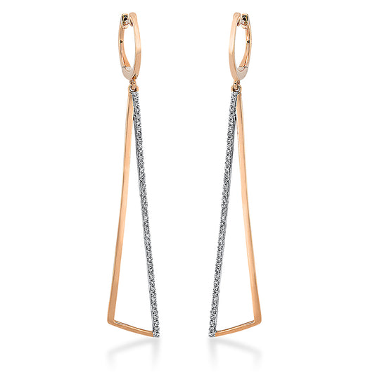 Earrings 14 kt rose gold