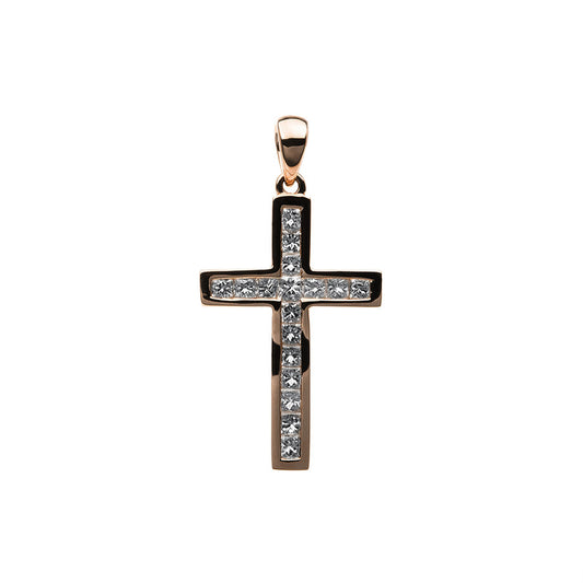 Pendant 18 kt RG cross