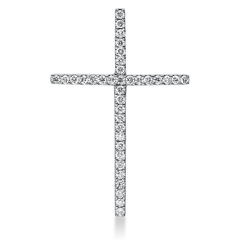 18 kt WG cross pendant