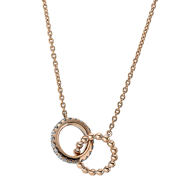 Necklace 18 kt RG circle