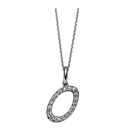 Collier 14 kt WG O