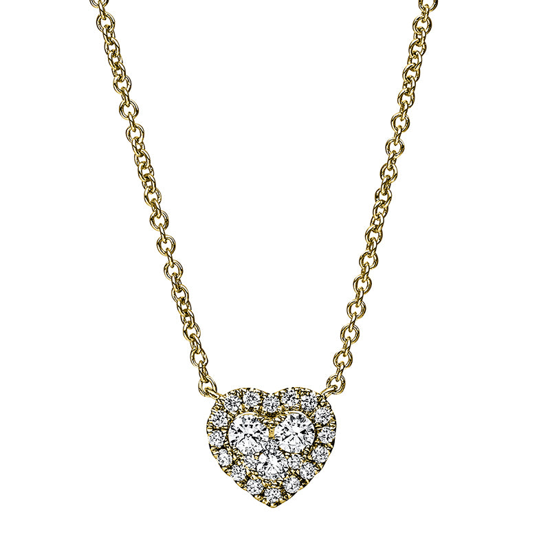 Collier 18 kt GG Herz