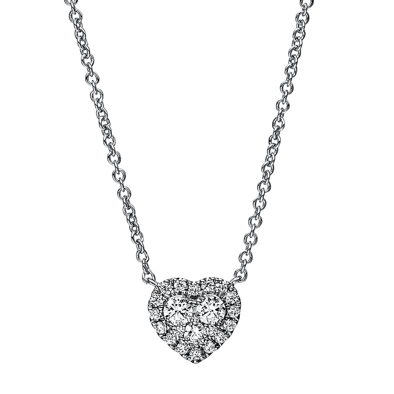 Necklace 18 kt WG heart