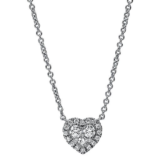 Necklace 18 kt WG heart